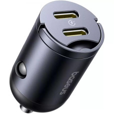Автомобільний зарядний пристрій Baseus Tiny Star Mini 30W (2USB-C) (C00035001121) - Black