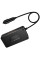 Автомобільний зарядний пристрій інвертор Hoco Z66 New PD66W+QC3.0 (2USB-A/1C/2xSocket) (0.5m) - Black - фото
