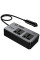 Автомобільний зарядний пристрій інвертор Hoco Z66 New PD66W+QC3.0 (2USB-A/1C/2xSocket) (0.5m) - Black - фото