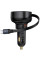 Автомобільний зарядний пристрій Baseus Enjoyment Pro PD60W+QC3.0 with retractable cable (1USB-A/1C) (C000578) - Cluster Black - фото