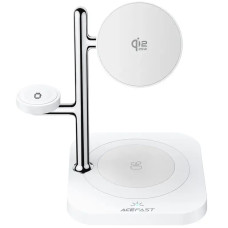 БЗП Acefast E39 desktop 4in1 Qi2 32.5W - White