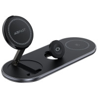 БЗП Acefast E19 Qi2 desktop 3-in-1 - Black