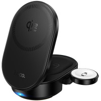 БЗП Hoco CQ23 Pole Qi2.2 3-in-1 - Black