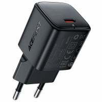 Мережевий зарядний пристрій Acefast A117 mini PD20W GaN (1USB-C) - Black
