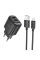 Мережевий зарядний пристрій Hoco C141A Smart 2.1A (2USB-A) + кабель USB to MicroUSB - Black - фото