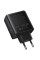 Мережевий зарядний пристрій Hoco C160A Upgrade PD65W+QC3.0 (1USB-A/2C) - Black - фото