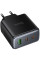 Мережевий зарядний пристрій Hoco C160A Upgrade PD65W+QC3.0 (1USB-A/2C) - Black - фото