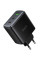 Мережевий зарядний пристрій Hoco C160A Upgrade PD65W+QC3.0 (1USB-A/2C) - Black - фото