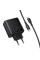 Мережевий зарядний пристрій Hoco C160A Upgrade PD65W+QC3.0 (1USB-A/2C) + кабель Type-C to Type-C - Black - фото