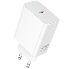 Сетевое зарядное устройство Borofone BA109A Star PD40W (1USB-C) - White