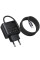 Мережевий зарядний пристрій Hoco C164A New PD30W+QC3.0 (1USB-A/1C) + встроенный кабель Type-C - Black - фото