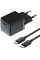 Мережевий зарядний пристрій Baseus Palm Fast Charger 20W (1USB-C) + кабель Type-C to Type-C (P10111602) - Cluster Black - фото