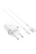 Сетевое зарядное устройство Hoco C12Q Smart QC3.0 3A (1USB-A) + кабель USB to MicroUSB - Белый - фото