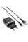 Сетевое зарядное устройство Hoco C12Q Smart QC3.0 18W (1USB-A) + кабель USB to MicroUSB - Черный - фото