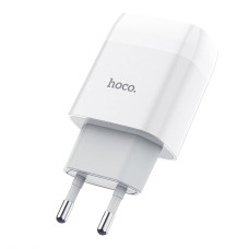 Мережевий зарядний пристрій Hoco C73A Glorious 2.4A (2USB-A) - Білий