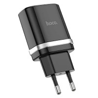 Сетевое зарядное устройство Hoco C12Q Smart QC3.0 3A (1USB-A) - Черный