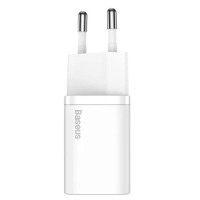 Мережевий зарядний пристрій Baseus Super Si Quick Charger 30W (1USB-C) (CCSUP-J) - Білий