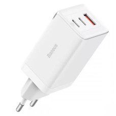 Мережевий зарядний пристрій Baseus GaN5 Pro 65W 2Type-C+USB 100W EU (CCGP12020) - White