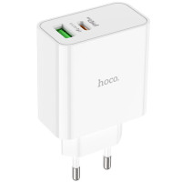 Сетевое зарядное устройство Hoco C113A Awesome PD65W (1USB-A/1C) - White