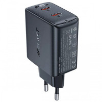 Сетевое зарядное устройство Acefast A49 PD35W GaN (2USB-C) - Black