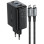 Мережевий зарядний пристрій Acefast A17 PD65W GaN (1USB-A/1C/1HDMI) + кабель Type-C to Type-C - Black