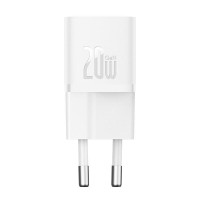 Мережевий зарядний пристрій Baseus GaN5 Fast Charger (mini) PD20W (1USB-C) (CCGN05010) - White