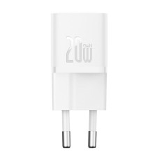 Мережевий зарядний пристрій Baseus GaN5 Fast Charger (mini) PD20W (1USB-C) (CCGN05010) - White