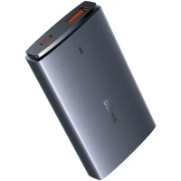 Мережевий зарядний пристрій Baseus GaN5 Pro Ultra-Slim QC 3.0+PD 65W (1USB-A/1C) + кабель Type-C to Type-C (CCGP15011) - Gray