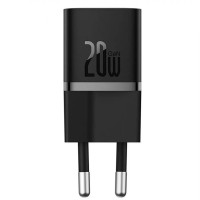 Мережевий зарядний пристрій Baseus GaN5 Fast Charger (mini) PD20W (1USB-C) (CCGN05010) - Black