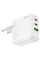 Мережевий зарядний пристрій Hoco C115A Header PD65W+QC3.0 (1USB-A/2C) - White - фото
