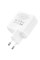 Мережевий зарядний пристрій Hoco C115A Header PD65W+QC3.0 (1USB-A/2C) - White - фото