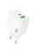 Мережевий зарядний пристрій Hoco CS54A Surplus PD20W+QC3.0 (1USB-A/1C) - White - фото