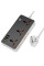 Удлинитель Hoco AC8A Storm (PD30W/1C/3A/3xSocket) (1.5m) - Black - фото