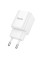 Мережевий зарядний пристрій Hoco C147A PD20W+QC3.0 (1USB-A/1C) - White - фото