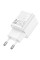 Мережевий зарядний пристрій Hoco C147A PD20W+QC3.0 (1USB-A/1C) - White - фото