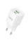 Мережевий зарядний пристрій Hoco C147A PD20W+QC3.0 (1USB-A/1C) - White - фото