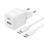 Мережевий зарядний пристрій Baseus Palm Fast Charger 30W (1USB-A/1C) + кабель Type-C to Type-C (P1011160A) - Moon White