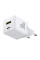 Мережевий зарядний пристрій Baseus Palm Fast Charger 30W (1USB-A/1C) + кабель Type-C to Type-C (P1011160A) - Moon White - фото