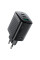 Мережевий зарядний пристрій Acefast A108 GaN PD67W (1USB-A/2C) - Black - фото