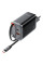 Мережевий зарядний пристрій Acefast A111 GaN With Retractable Cable Type-C PD67W (1USB-A/1C) - Black - фото