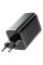 Мережевий зарядний пристрій Acefast A111 GaN With Retractable Cable Type-C PD67W (1USB-A/1C) - Black - фото