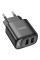 Мережевий зарядний пристрій Hoco C141A Smart 2.1A (2USB-A) - Black - фото