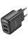 Мережевий зарядний пристрій Hoco C141A Smart 2.1A (2USB-A) - Black - фото