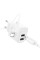 Мережевий зарядний пристрій Hoco C141A Smart 2.1A (2USB-A) + кабель USB to Lightning - White - фото