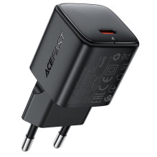 Мережевий зарядний пристрій Acefast A118 PD30W GaN (1USB-C) - Black