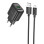 Мережевий зарядний пристрій Hoco C140A Smart QC3.0 18W (1USB-A) + кабель USB to MicroUSB - Black