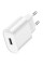 Мережевий зарядний пристрій Hoco C109A Fighter PD20W (1USB-C) - White - фото