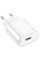 Мережевий зарядний пристрій Hoco C109A Fighter PD20W (1USB-C) - White - фото