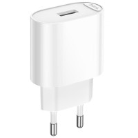 Мережевий зарядний пристрій Hoco C109A Fighter PD20W (1USB-C) - White