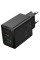 Мережевий зарядний пристрій Hoco N71 Nuevo PD30W+QC3.0 (1USB-A/1C) - Black - фото